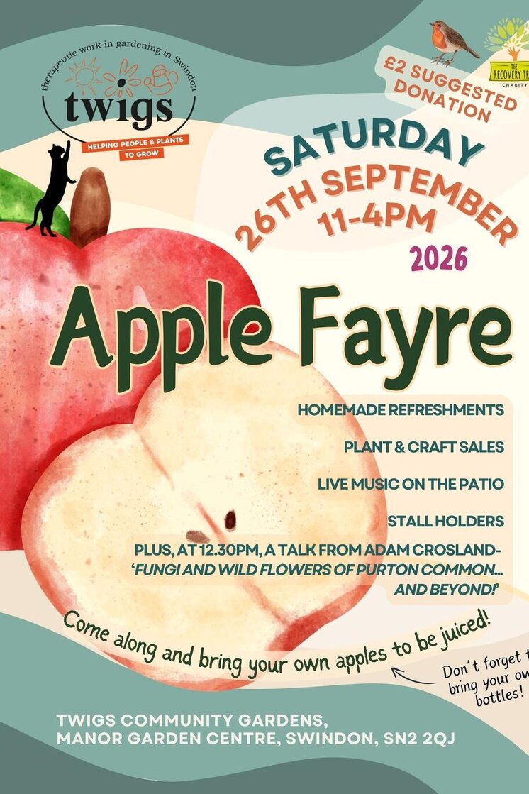 The Recovery Tree Charity - Apple Fayre 26th September 2026