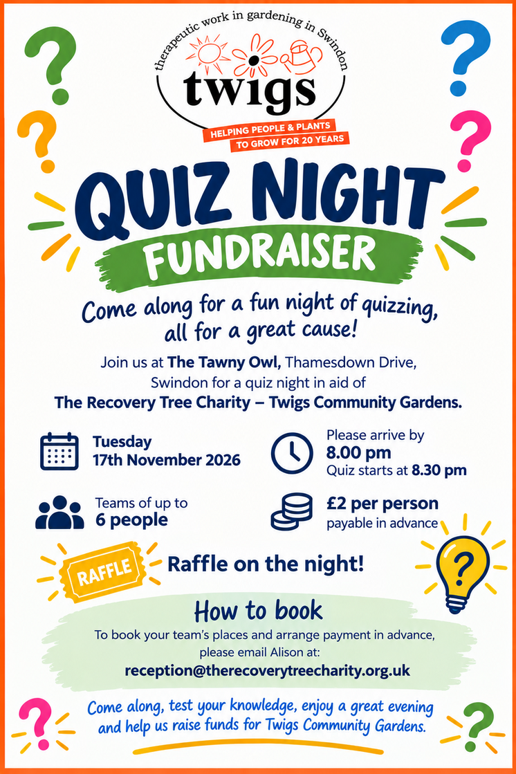 The Recovery Tree Charity - Quiz Night Fundraiser