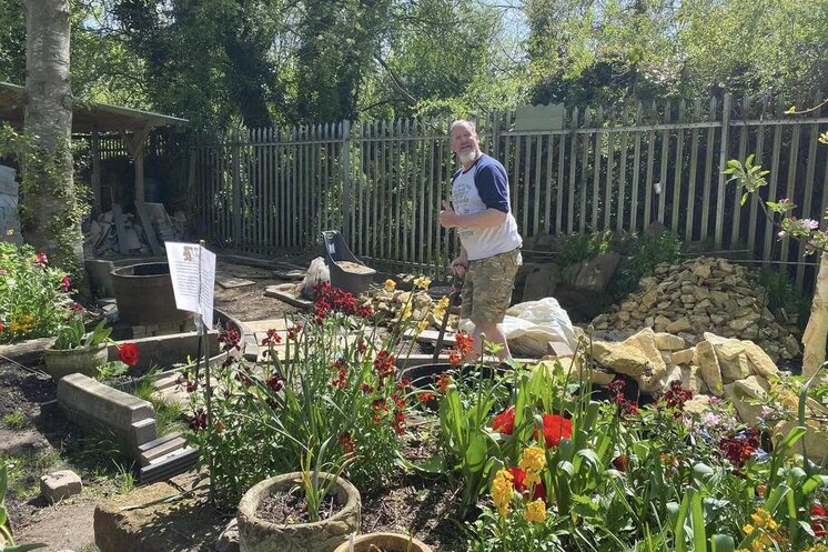 A service user at TWIGS in Swindon